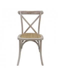 Silla CROSS Bistro, apilable, haya, asiento de ratán 2
