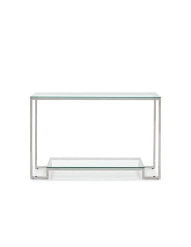 Console de vidro e aço STELLE 120x40.