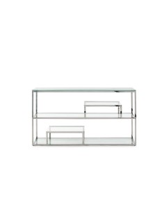 Console de vidro e aço SALT 140 x 38. 2