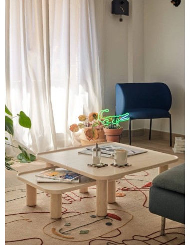 Teulat Nest 80 mesa ninho de centro, freio natural