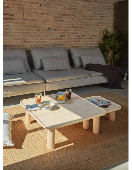 Teulat Nest 80 mesa ninho de centro, freio natural