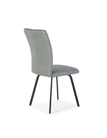 Cadeira bonita tecido, metal preto.