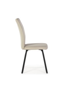 SILLA contemporanea PRETTY, tejido, metal negro. 2