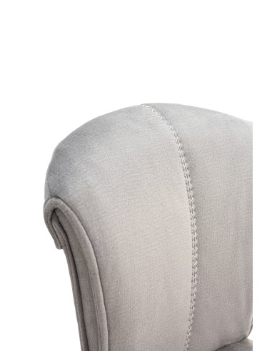 SILLA SIMBA DE DISEÑO, TELA Y METAL NEGRO.