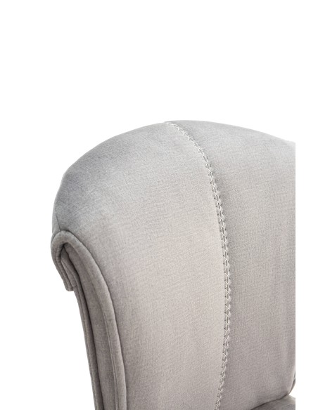 SILLA SIMBA DE DISEÑO, TELA Y METAL NEGRO.