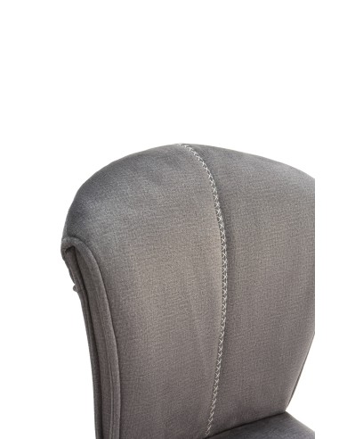 SILLA SIMBA DE DISEÑO, TELA Y METAL NEGRO.