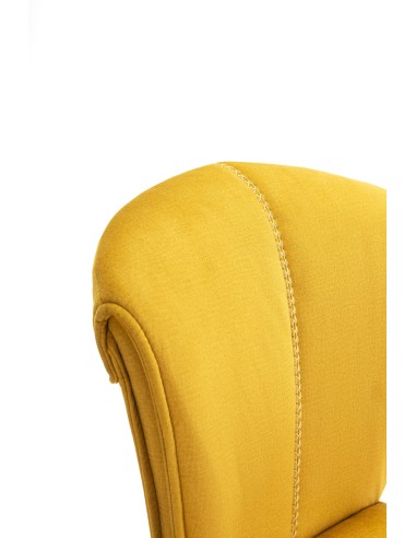 SILLA SIMBA DE DISEÑO, TELA Y METAL NEGRO.