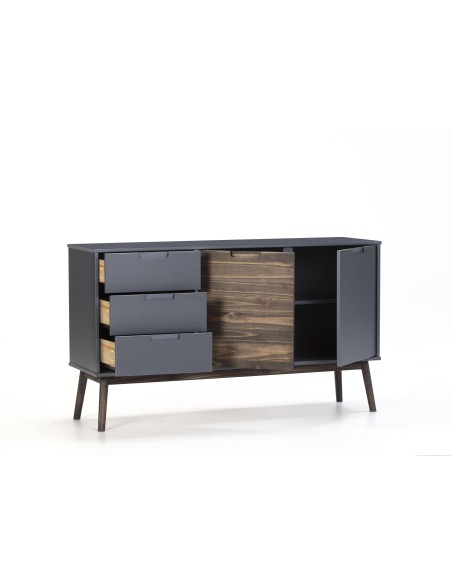 APARADOR NUSSA EM DESIGN INDUSTRIAL, CINZA ANT / CERA OSC. APARADOR NUSSA EM DESIGN INDUSTRIAL, CINZA ANT / CERA OSC.