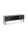 MUEBLE TV NUSSA  GRIS ANT/CERA OSC.