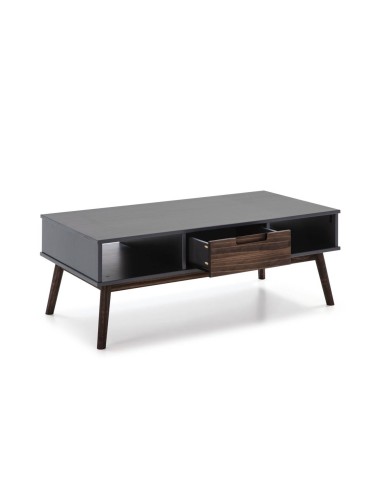 Mesa de CENTRO NUSSA 110x55, cinza ANT, CERA OSC.