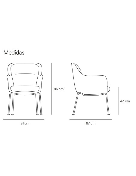 TEULAT CADEIRA DE DESIGN SADIRA, TECIDO MOSTARDA E METAL PRETO