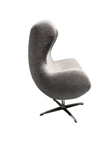 Sillón Egg Cashmere gris. Inspirado En Arne Jacobsen