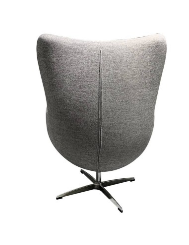 Sillón Egg Cashmere gris. Inspirado En Arne Jacobsen