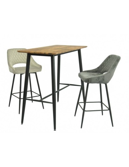 Mesa INTRA, alta, metal, tapa  vintage, 120 x 60 cms. Mesa INTRA, alta, metal, tapa  vintage, 120 x 60 cms.