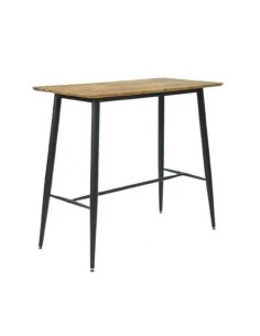 Mesa INTRA, alta, metal, tapa  vintage, 120 x 60 cms.