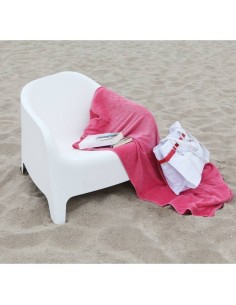 Poltrona SUNNY, empilhável, polipropileno branco. 2