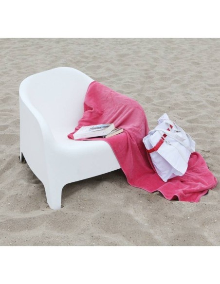 Sillón SUNNY, apilable, polipropileno blanco.