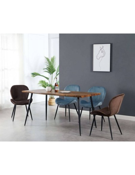 Mesa LAGA, metal, DM acabado vintage,160 x 90 cms. Mesa LAGA, metal, DM acabado vintage,160 x 90 cms.