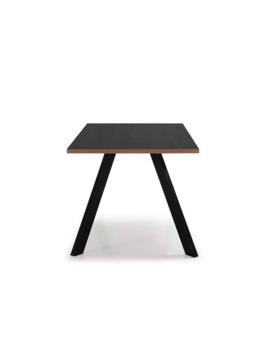 MESA DE COMEDOR UOMO 160X90 MELAMINA/CANTO NOGAL.