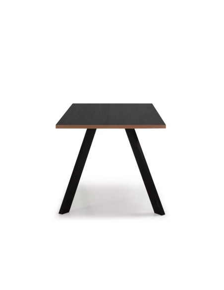 MESA DE COMEDOR UOMO 160X90 MELAMINA/CANTO NOGAL.