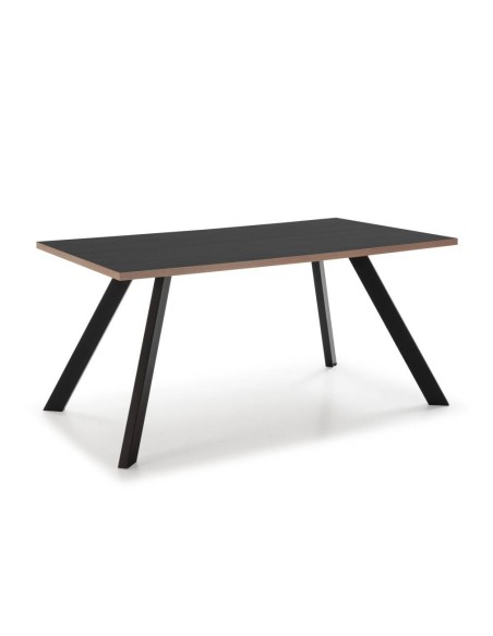 MESA DE JANTAR UOMO 160X90 MELAMINA/CANTO NOGUEIRA.