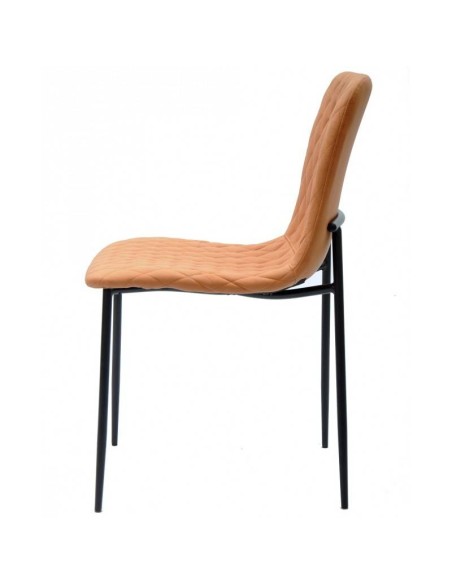 Silla  PITTI, metal negro, tejido técnico.