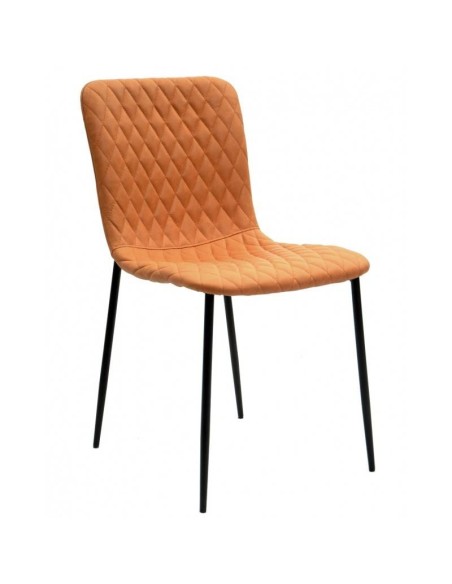 Silla  PITTI, metal negro, tejido técnico.