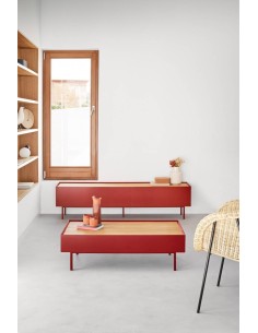 Teulat Mesa de centro Arista 110x60, carvalho, lacado Bordeaux. 2
