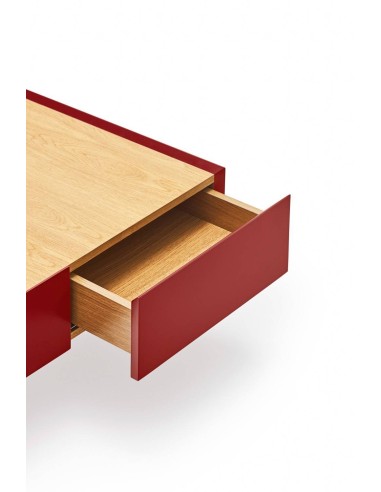 Teulat Mesa de centro Arista 110x60, carvalho, lacado Bordeaux.