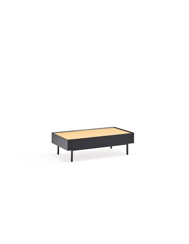 Teulat Mesa de centro Arista 110x60, roble, lacado negro.