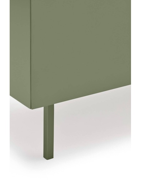 Teulat Mueble de TV Arista 180x40, roble, lacado verde claro.