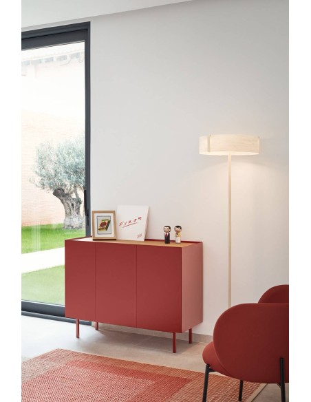 TEULAT APARADOR ARISTA 110x40, gavetas Interiores lacadas em Bordeaux. TEULAT APARADOR ARISTA 110x40, gavetas Interiores lacadas em Bordeaux.