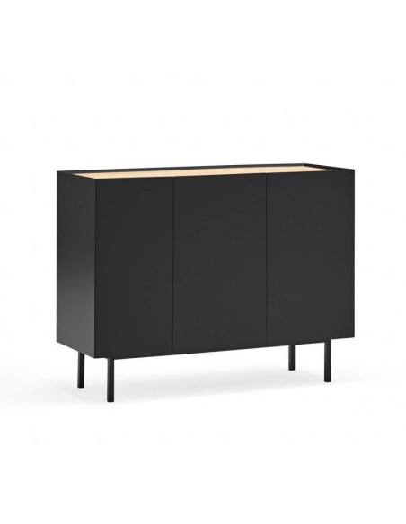 TEULAT APARADOR ARISTA 110x40, cajones Interiores lacado negro.