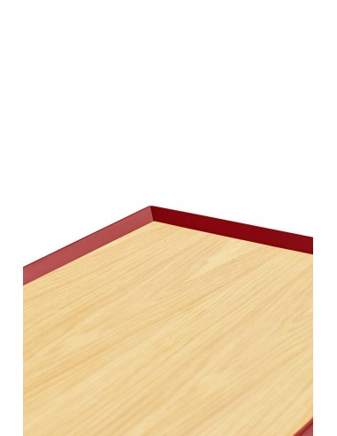 TEULAT APARADOR ARISTA 165x40, minimalista, gavetas lacadas em Bordeaux.