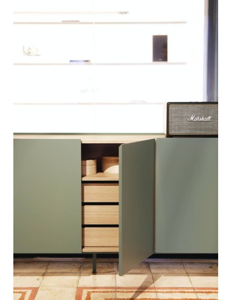 TEULAT APARADOR ARISTA 165x40, minimalista, cajones