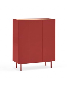 TEULAT MUEBLE AUXILIAR ARISTA, BOTELLERO INTERIOR LACADO EN COLOR BURDEOS.