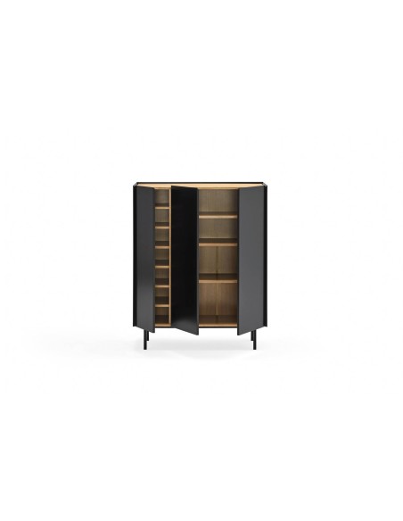 TEULAT MUEBLE AUXILIAR ARISTA, BOTELLERO NEGRO.