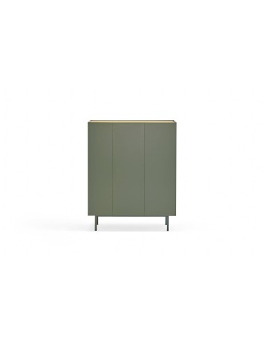 TEULAT MUEBLE AUXILIAR ARISTA, BOTELLERO INTERIOR LACADO EN VERDE.
