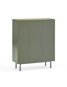 TEULAT MUEBLE AUXILIAR ARISTA, BOTELLERO INTERIOR LACADO EN VERDE.