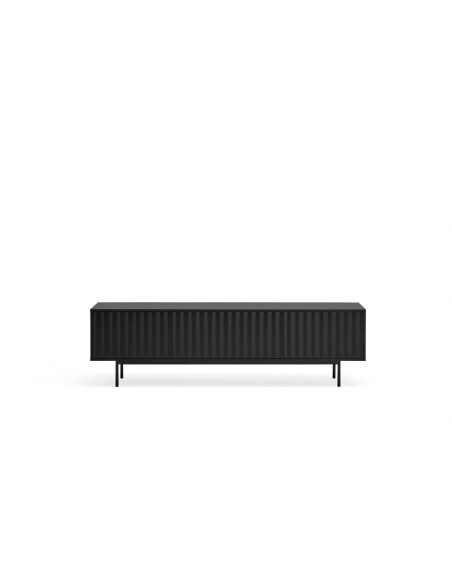 Teulat MUEBLE TV SIERRA 180x40, minimalista lacado en negro.