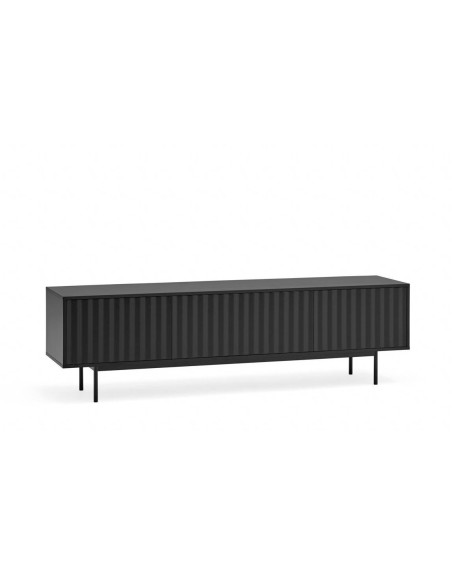 Teulat MUEBLE TV SIERRA 180x40, minimalista lacado en negro.