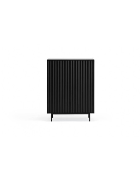 Teulat Aparador alto de design Serra lacado a preto.