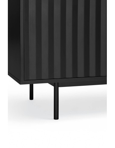 TEULAT APARADOR Serra 210x44, minimalista, gavetas lacadas a preto.