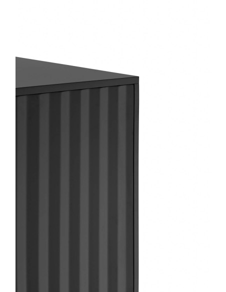 Teulat APARADOR SIERRA 210x44, minimalista, cajones lacado en negro.