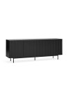 TEULAT APARADOR Serra 210x44, minimalista, gavetas, preto.
