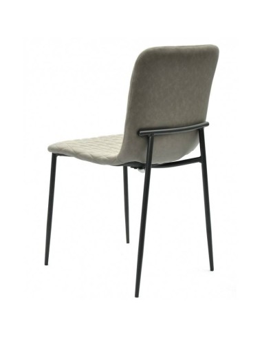 Silla  PITTI, metal negro, tejido técnico.