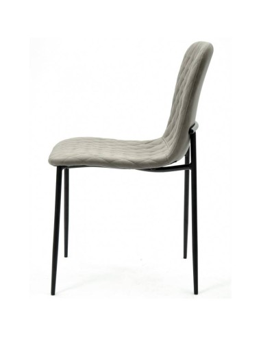 Silla  PITTI, metal negro, tejido técnico.