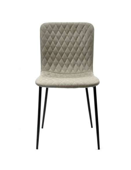 Silla  PITTI, metal negro, tejido técnico.