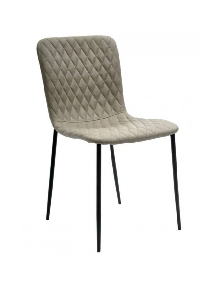 Silla  PITTI, metal negro, tejido técnico.