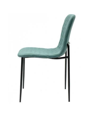 Silla  PITTI, metal negro, tejido técnico.